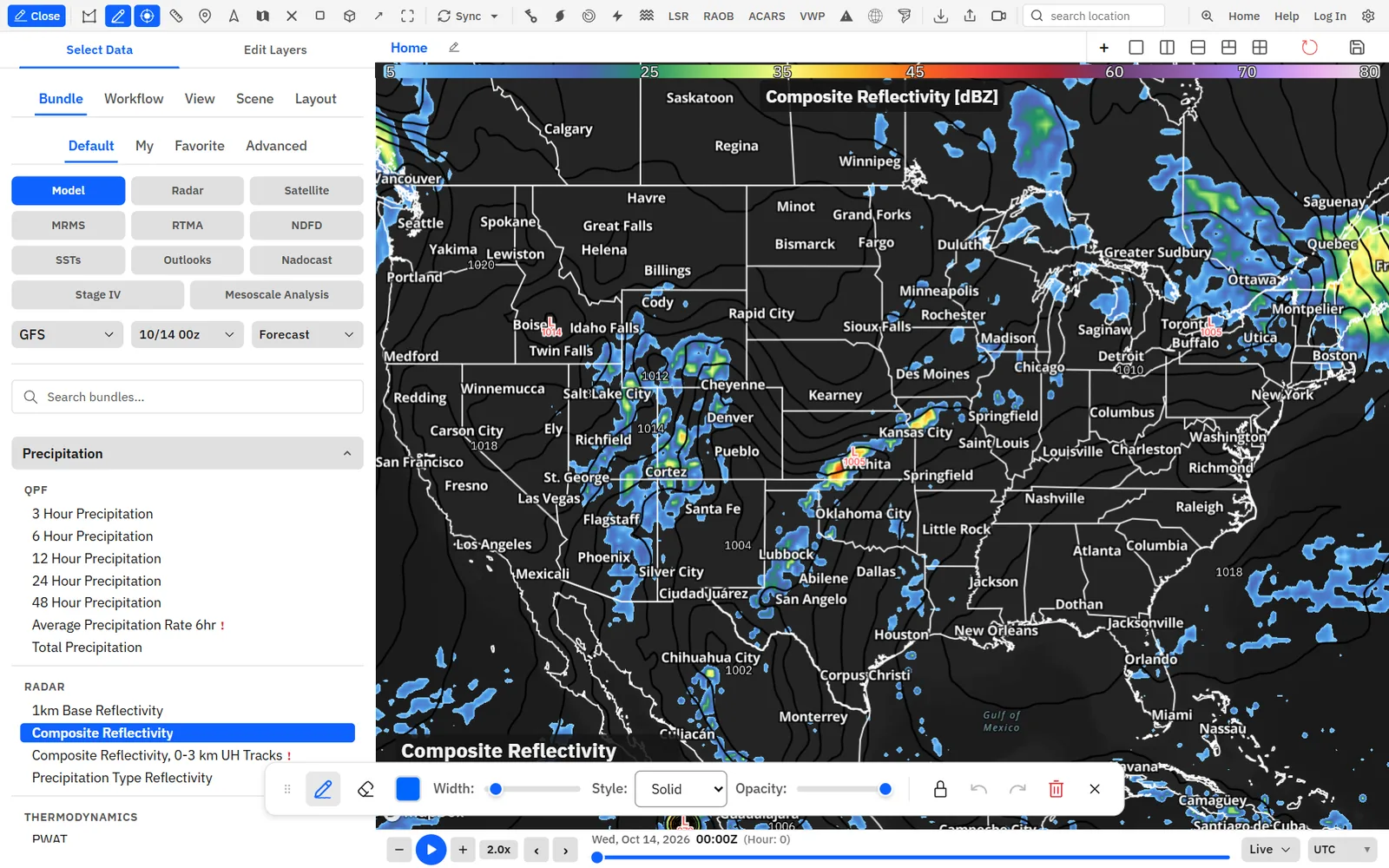 The Drawing button and the drawing toolbar it opens over the map.